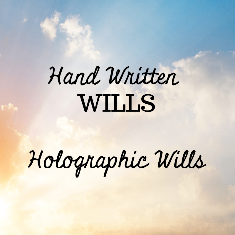 Handwritten Wills